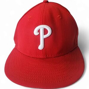 New Era Philadelphia Phillies‎ Wool Cap MLB Baseball Hat Fitted 7 1/4